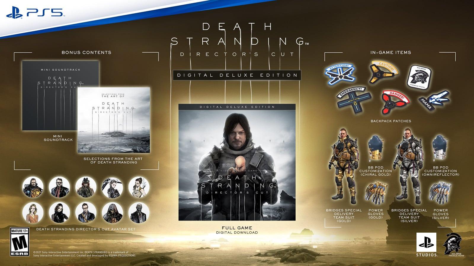 Death Stranding Director's Cut image with included contents