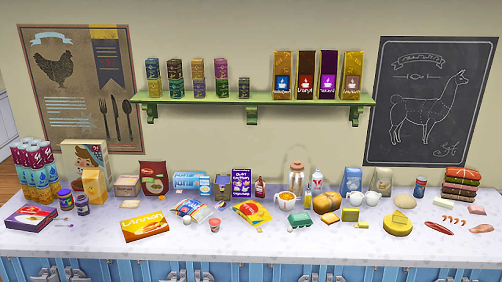 Ingredients in Srsly's Complete Cooking Overhaul mod in The Sims 4