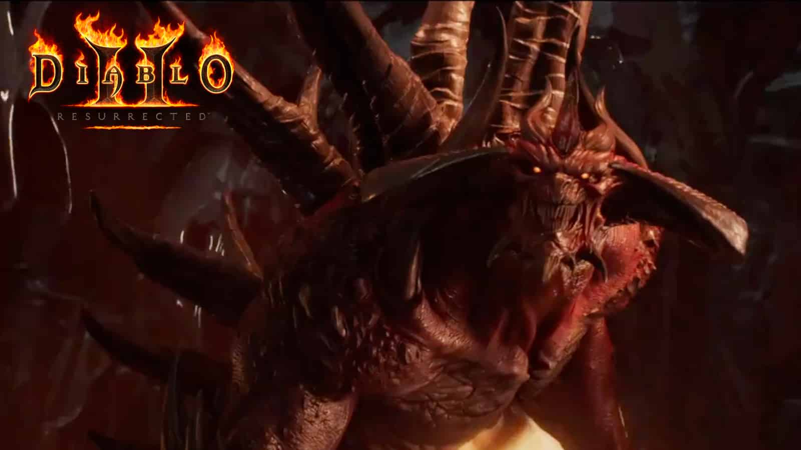 Diablo 2 Resurrected cinematic trailer with diablo