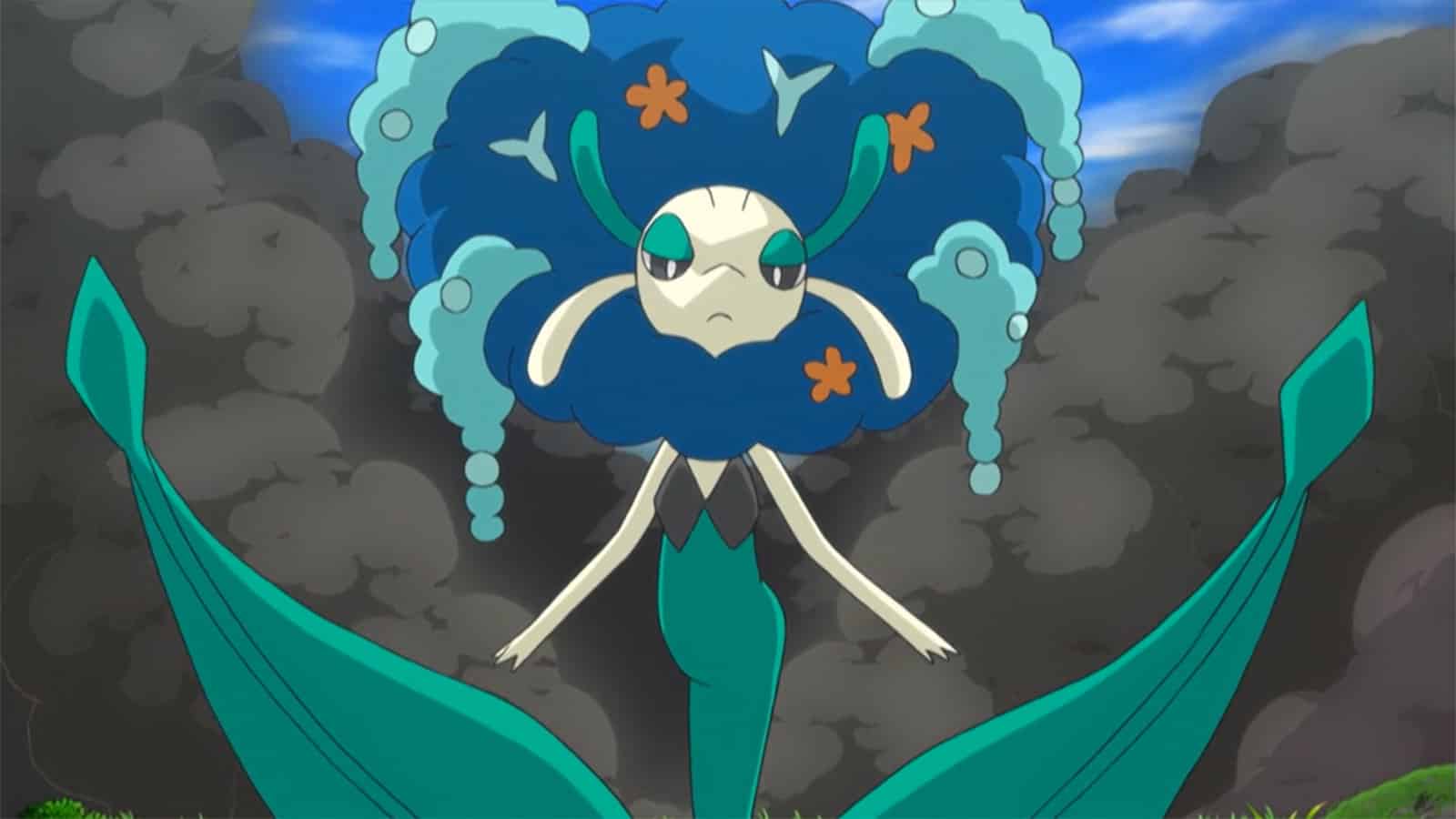 The Fairy type Florges in the Pokemon anime