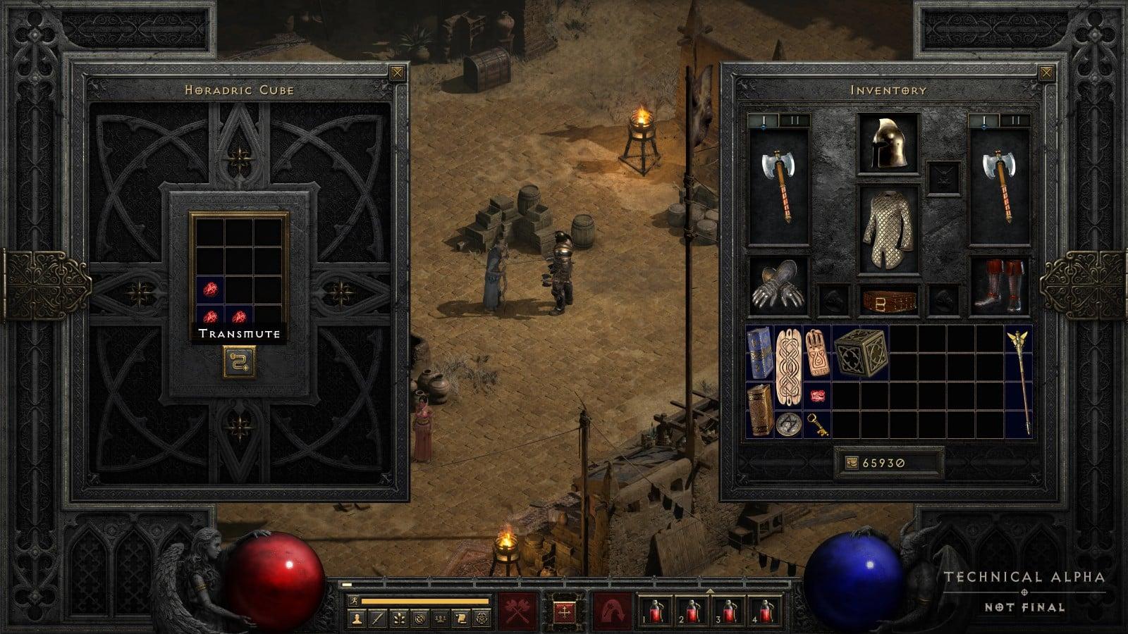 An image of the Horadric Cube in Diablo 2 Resurrected