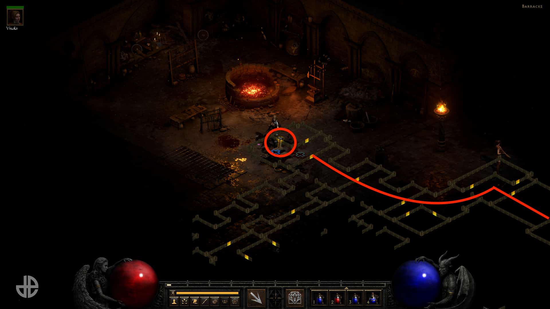 Diablo 2 Resurrected horadric malus location guide