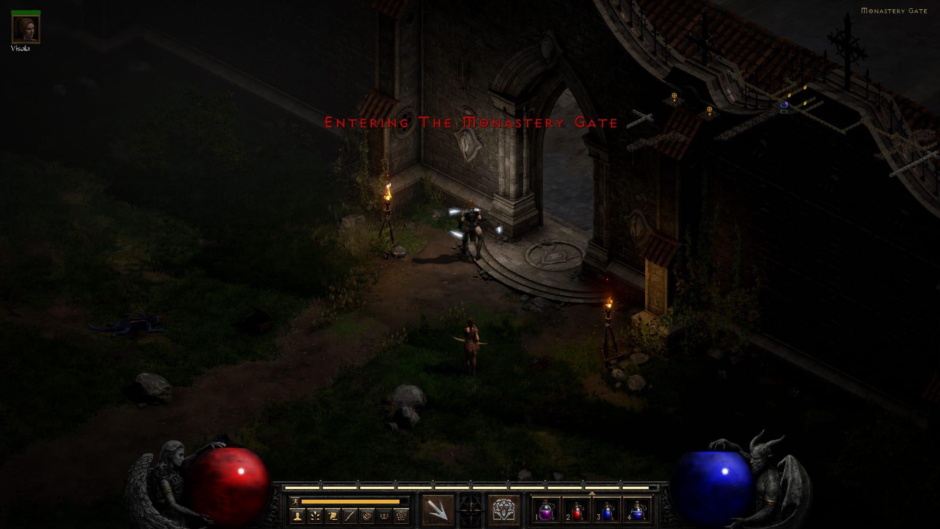 Diablo 2 Resurrected rogue monastery
