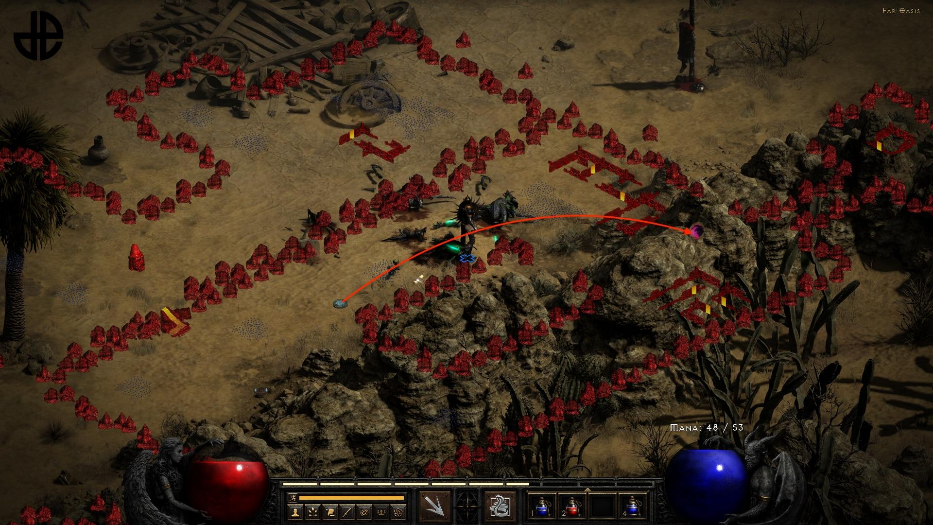 Diablo 2 Resurrected maggot lair location on map