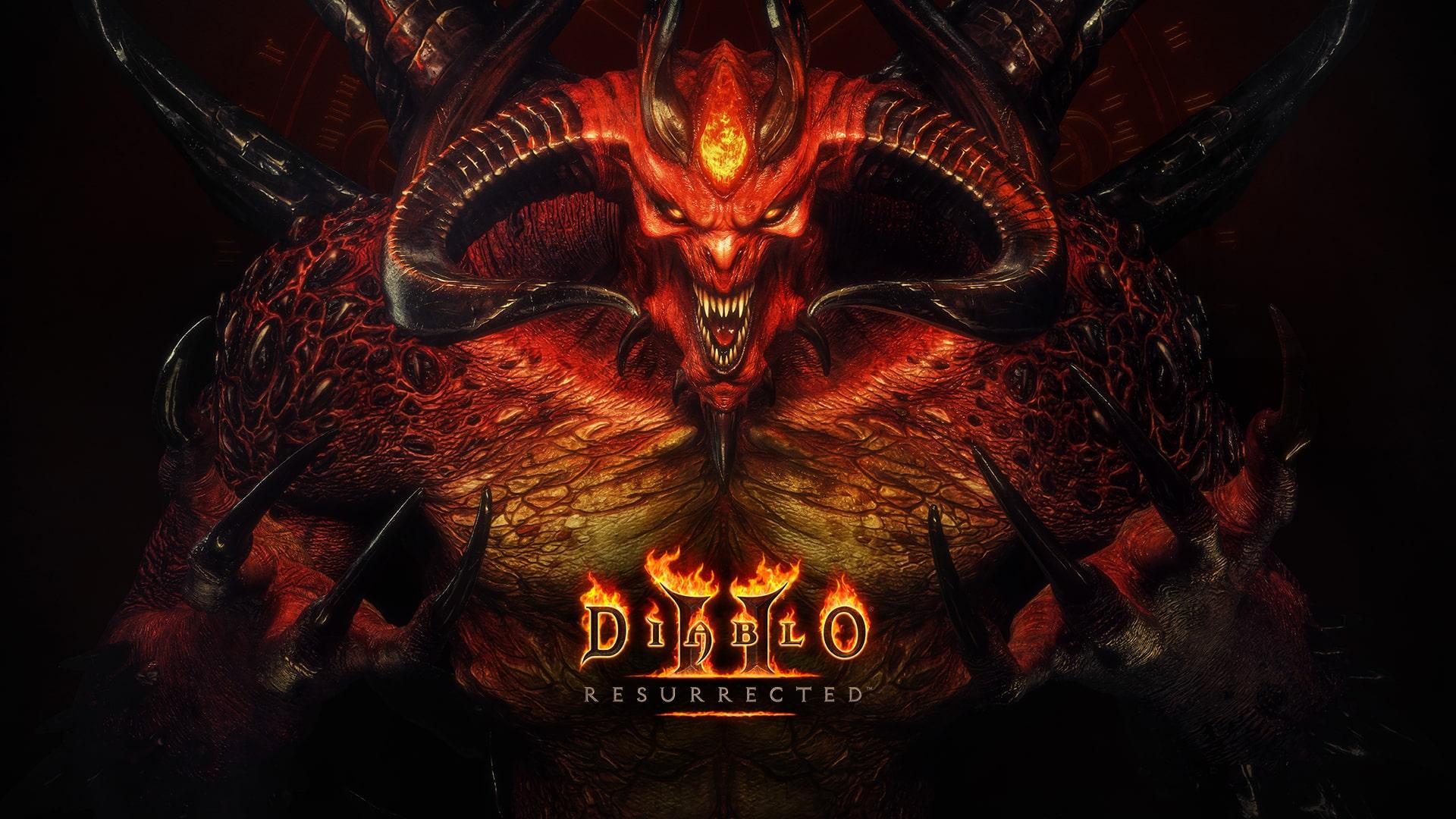 Diablo 2 Resurrected Diablo looking angry