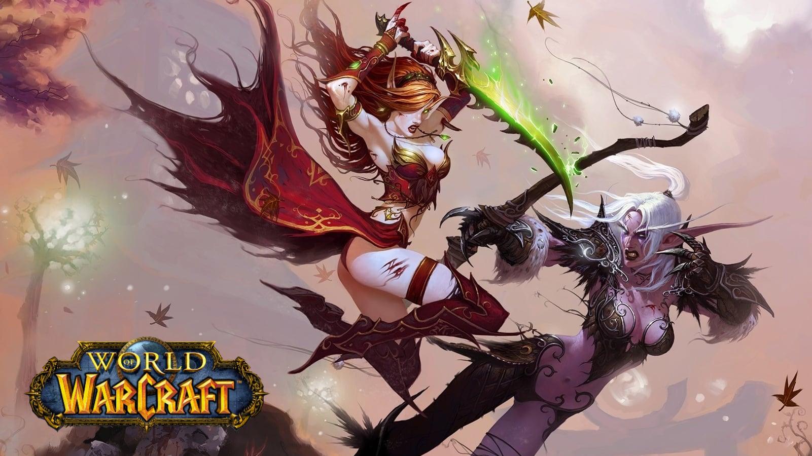 World of Warcraft WoW Burning Crusade Valeera trying to kill Tyrande