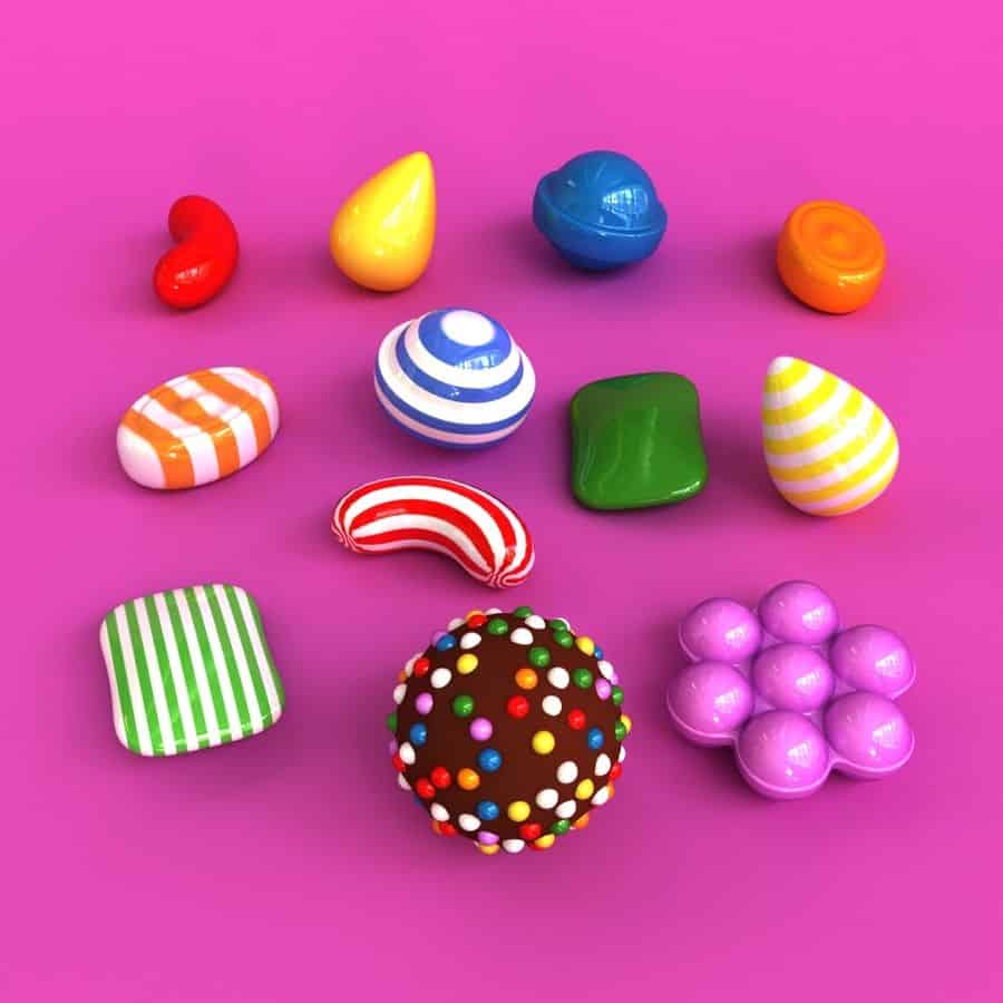 Candy Crush Candy featured in levels.