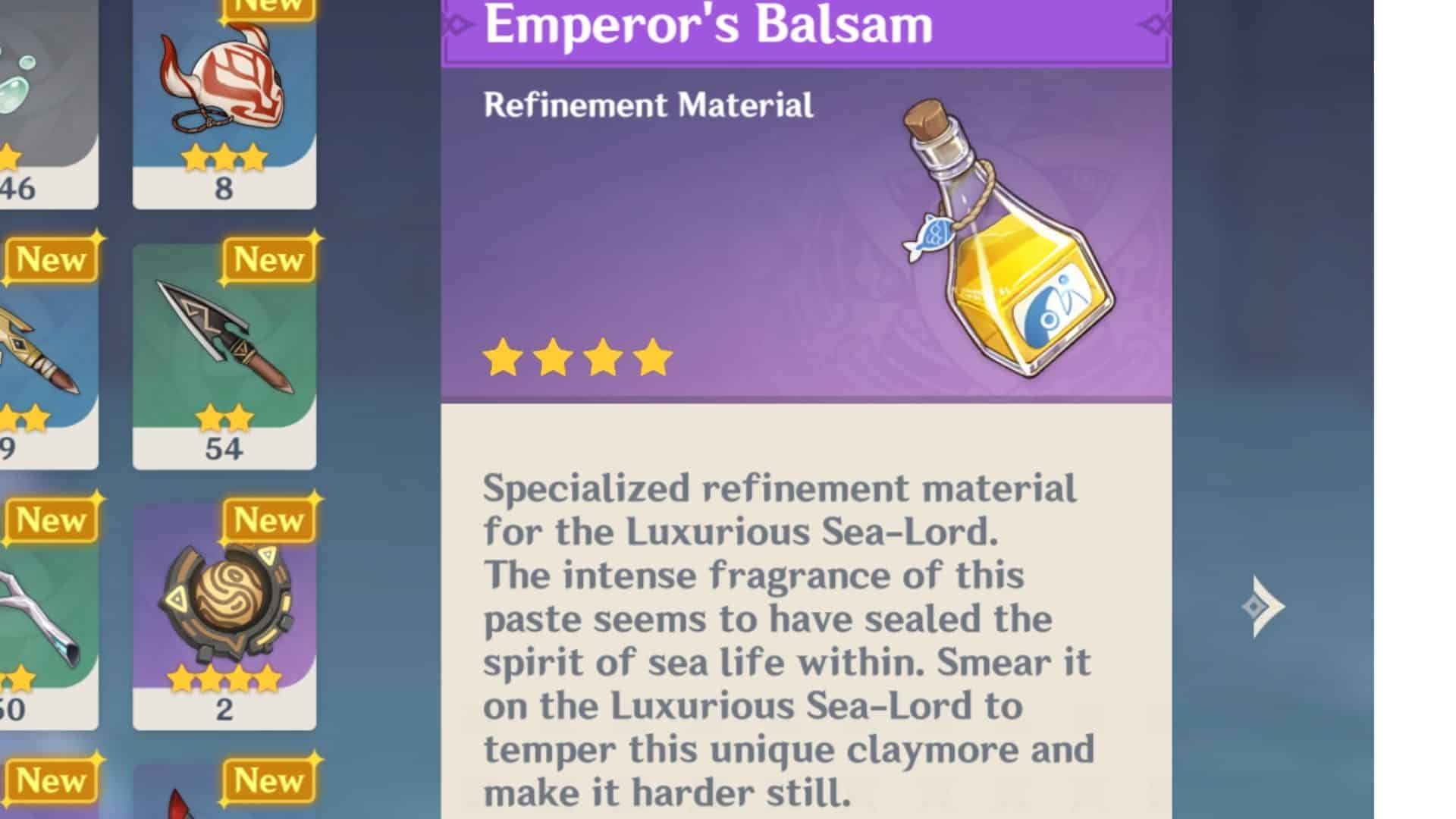Emperor's Balsam location