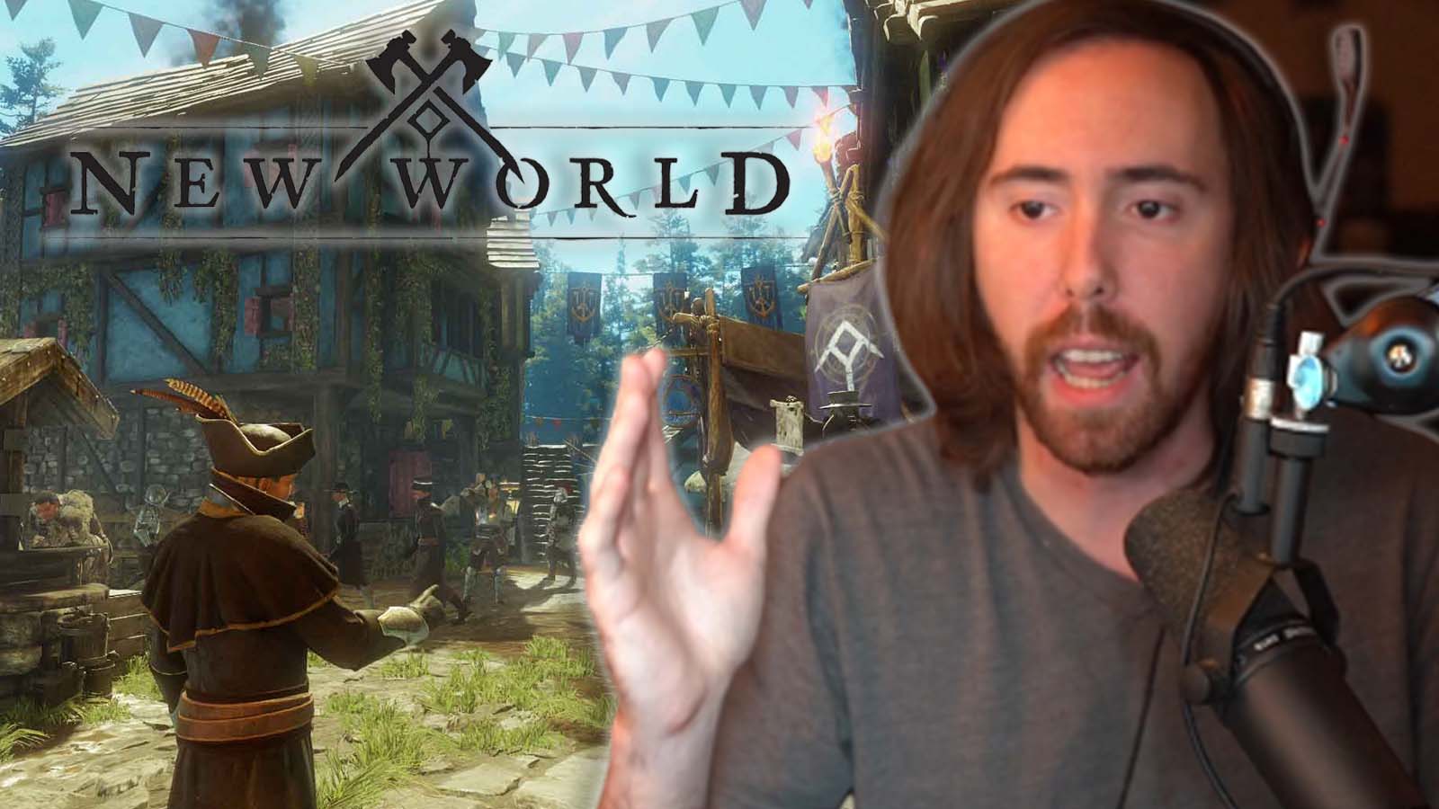 Asmongold's New World scalp sparks debate on Twitch streamer name debacle