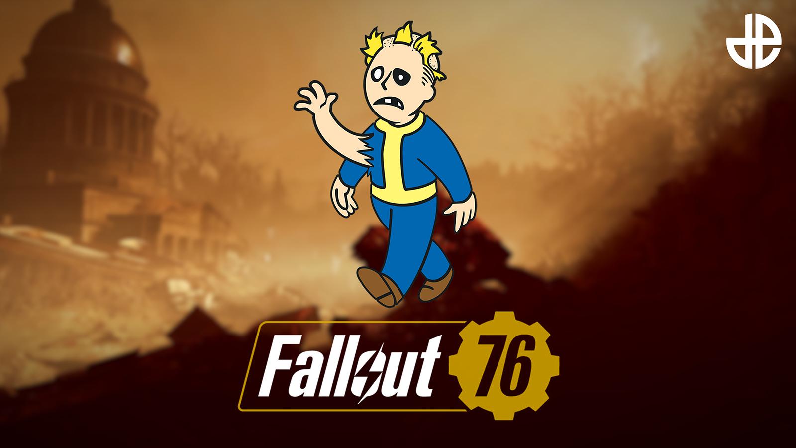 An image with the Fallout 76 logo and an icon of a mutation