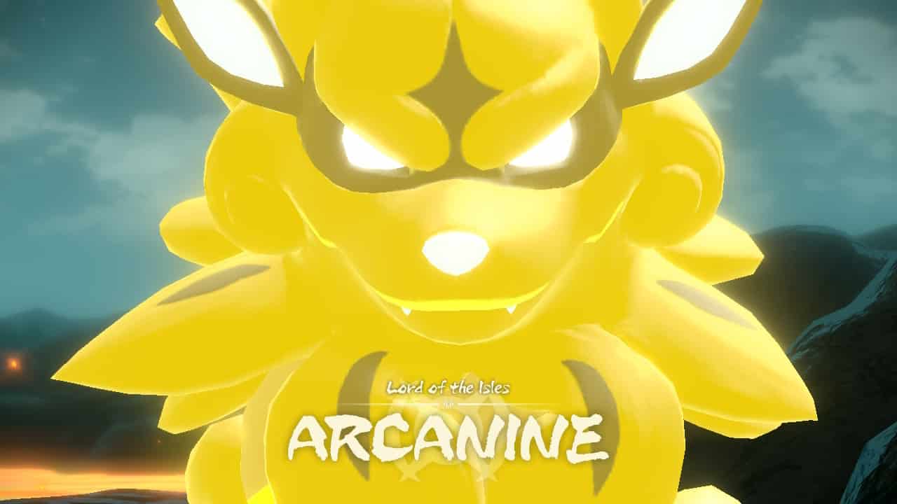 Pokemon Legends Arceus Frenzied Noble Arcanine screenshot.