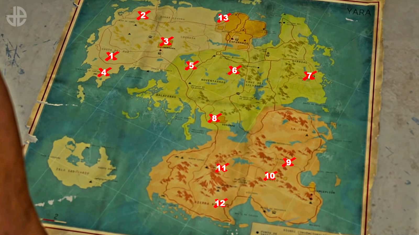 Far Cry 6 Rooster Locations map