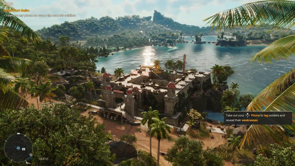 Far Cry 6 gameplay showing an outpost