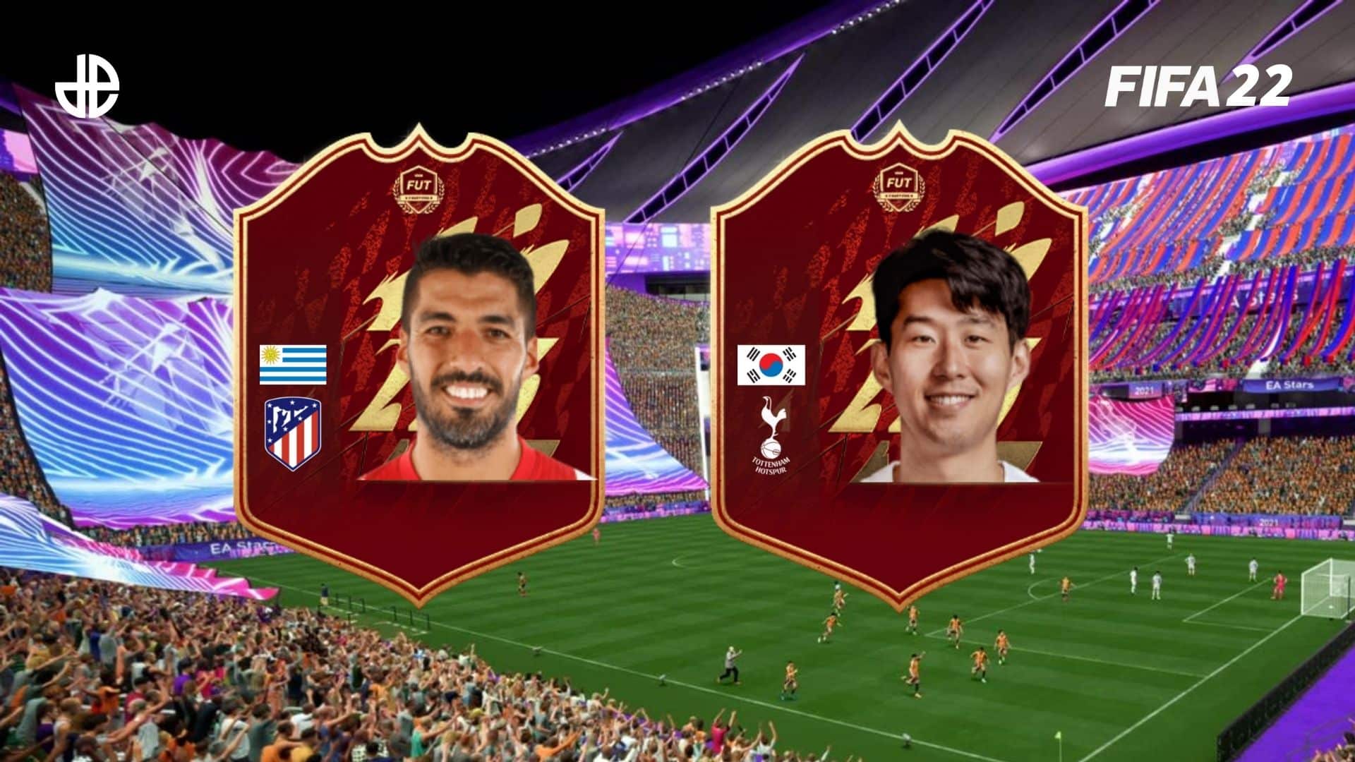 FIFA 22 red player cards for Luis Suarez and Son
