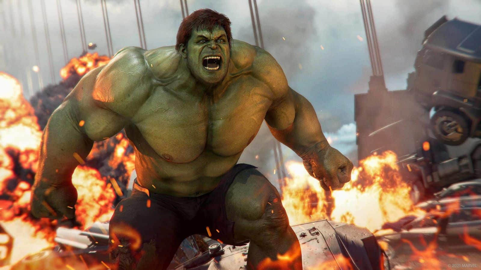 Hulk appearing in Marvels Avengers
