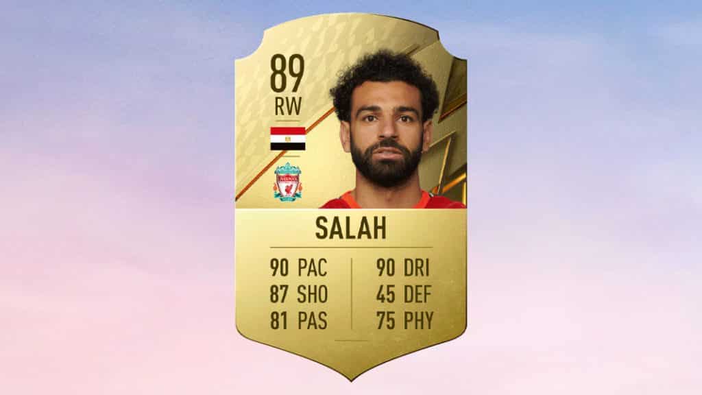 Mo Salah's FIFA 22 Ultimate Team card