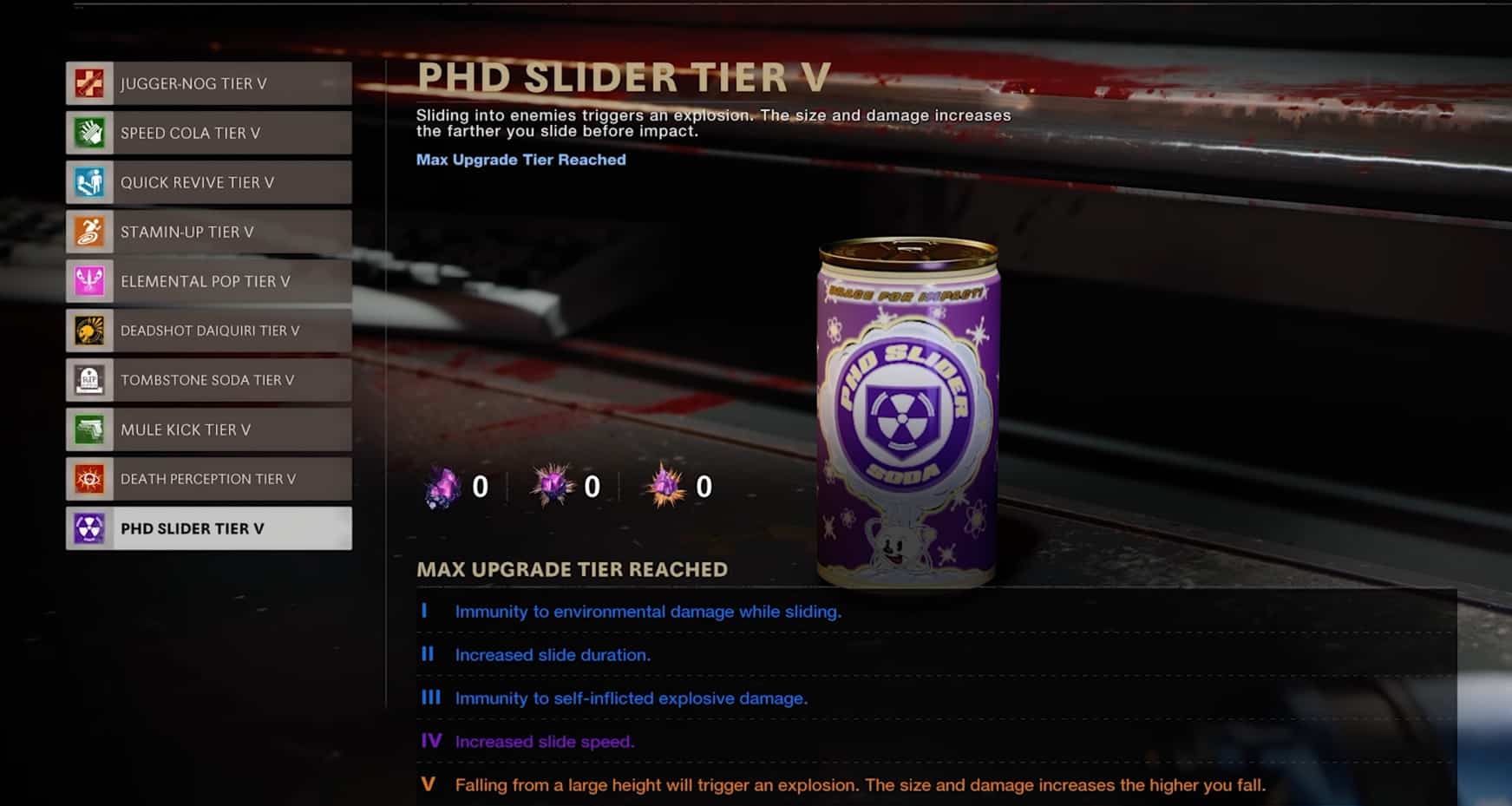 All PhD Slider tiers upgrades in Cold War Zombies