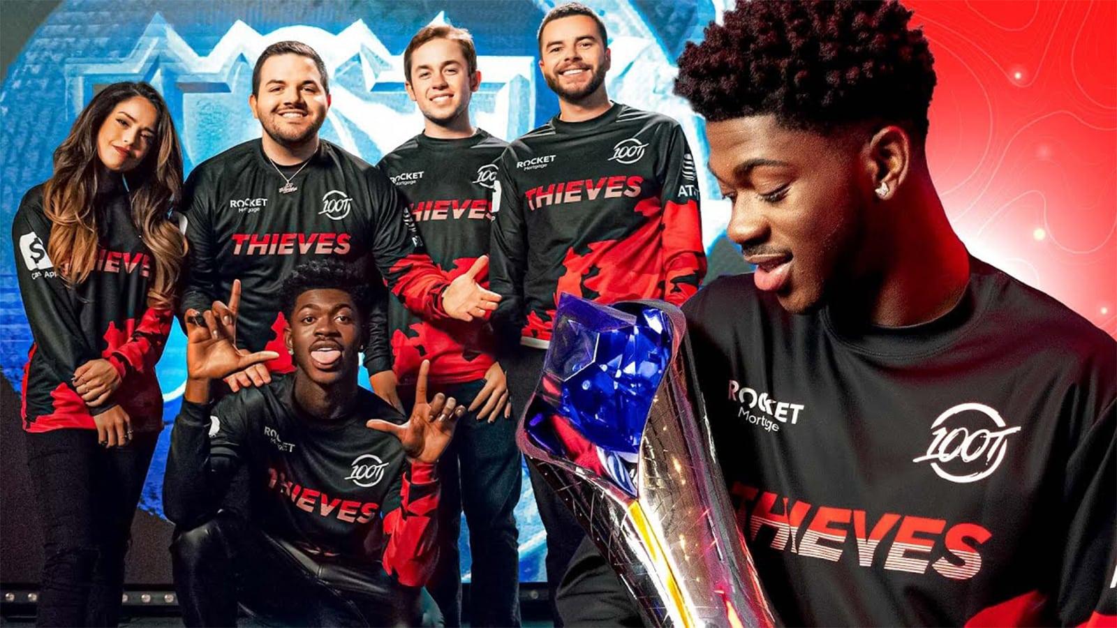 100 Thieves and Lil Nas X Worlds 2021 music video