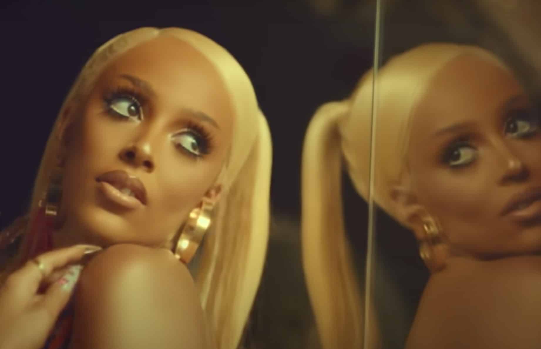 Doja Cat in the music video for her song 'Say So'