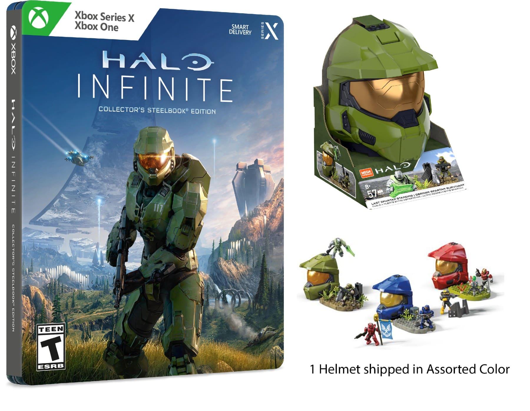 Halo Infinite Walmart pre-order bonus including a helmet and steelbook 