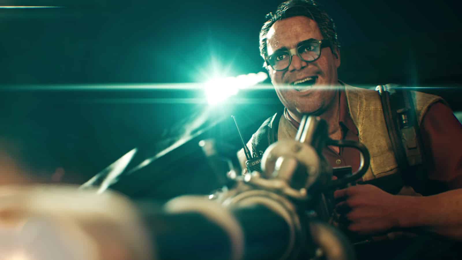 Back 4 Blood hoffman uses a huge gun to mow down zombies