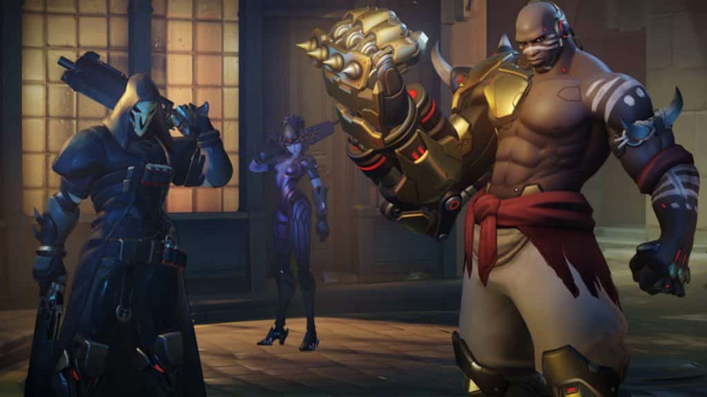 Doomfist with Reaper and Widowmaker
