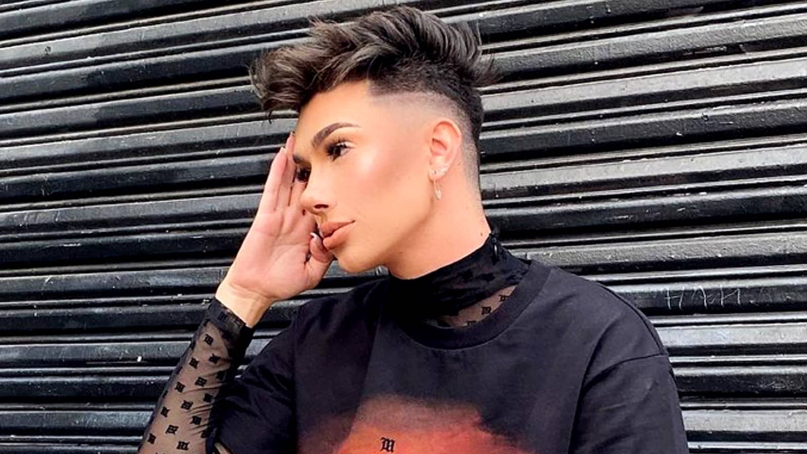 James Charles poses for an Instagram picture