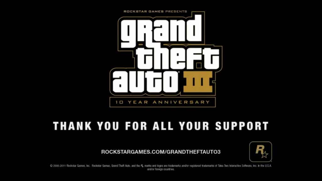 GTA 3 Thank You