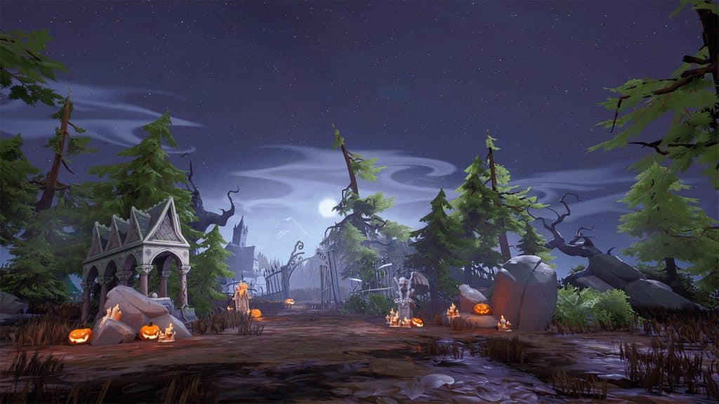 The new Halloween lobby in Fortnitemares