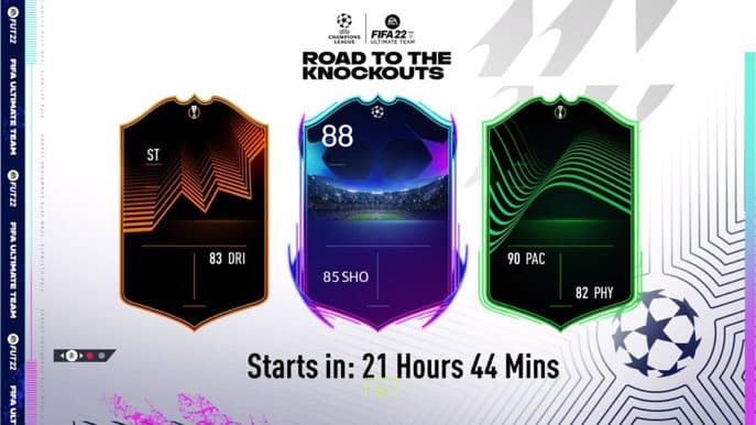 fifa 22 road to the knockouts Team 2 cards