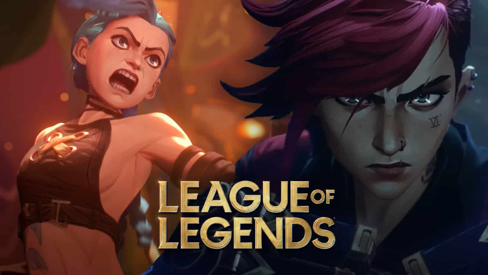 Jinx and Vi in League of Legends Arcane new in-game skins