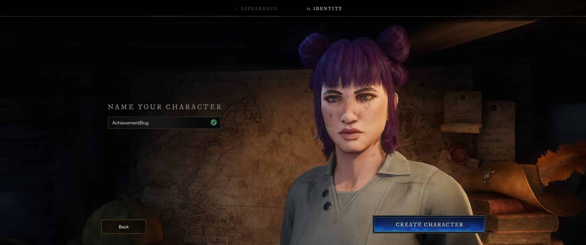 new character creation in new world