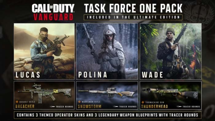 CoD Vanguard Task Force One Pack