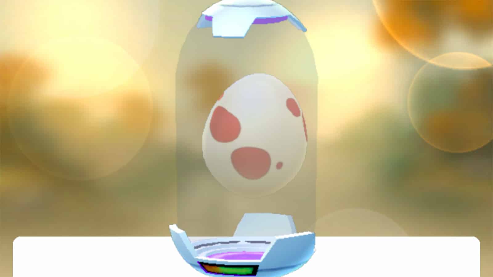 A 12km Egg inside an incubator in Pokemon Go