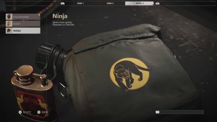 The Ninja perk as it appeared in Cold War