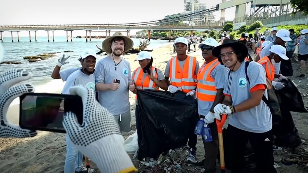 MrBeast cleans the oceans with TeamSeas