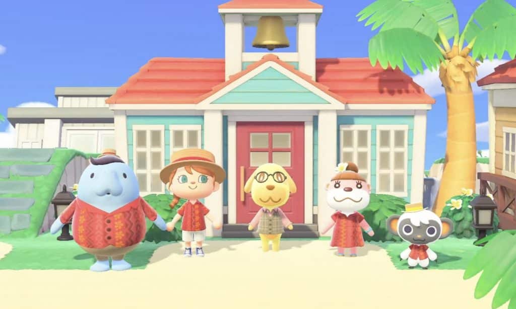 A screenshot the Happy Home Paradise update in Animal Crossing New Horizons.