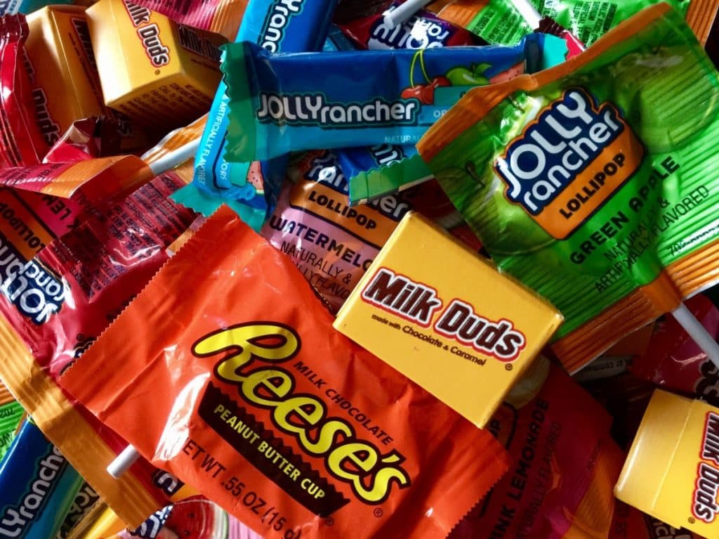 Halloween candy treats