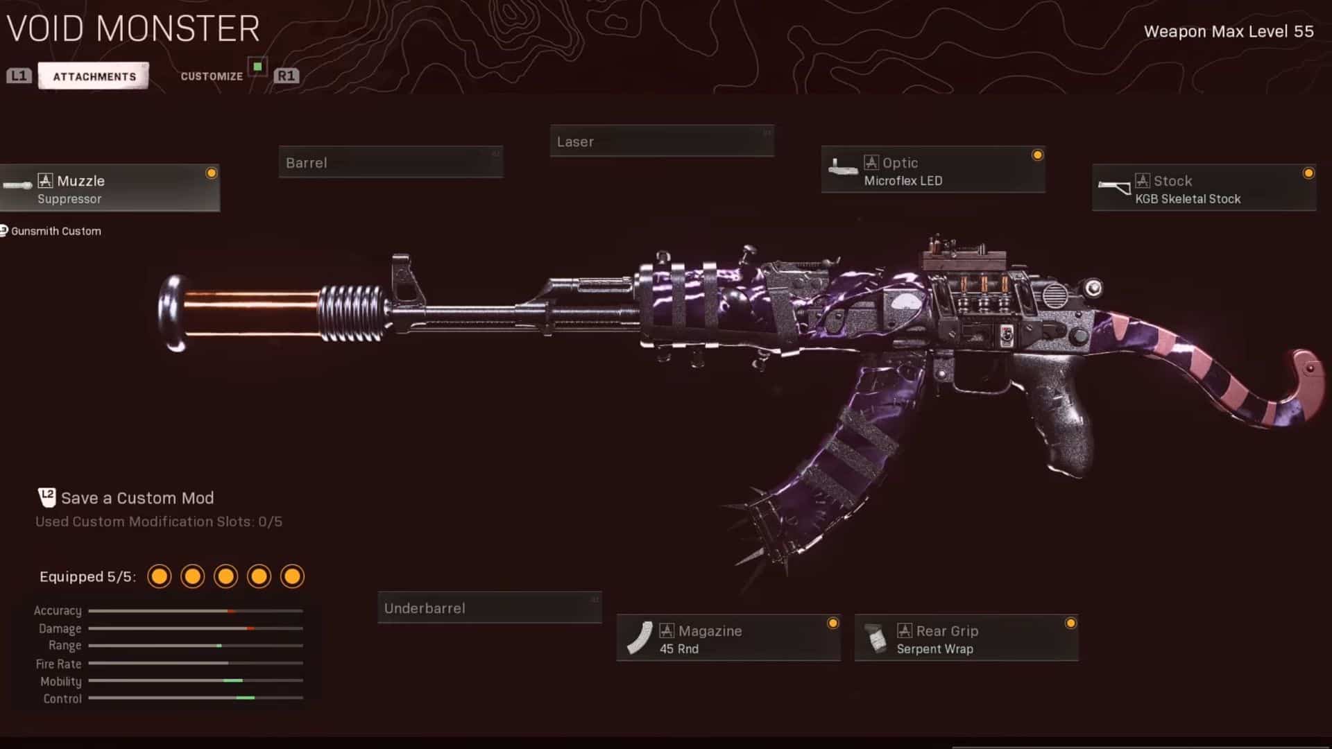 Void Monster AK-47 loadout screen