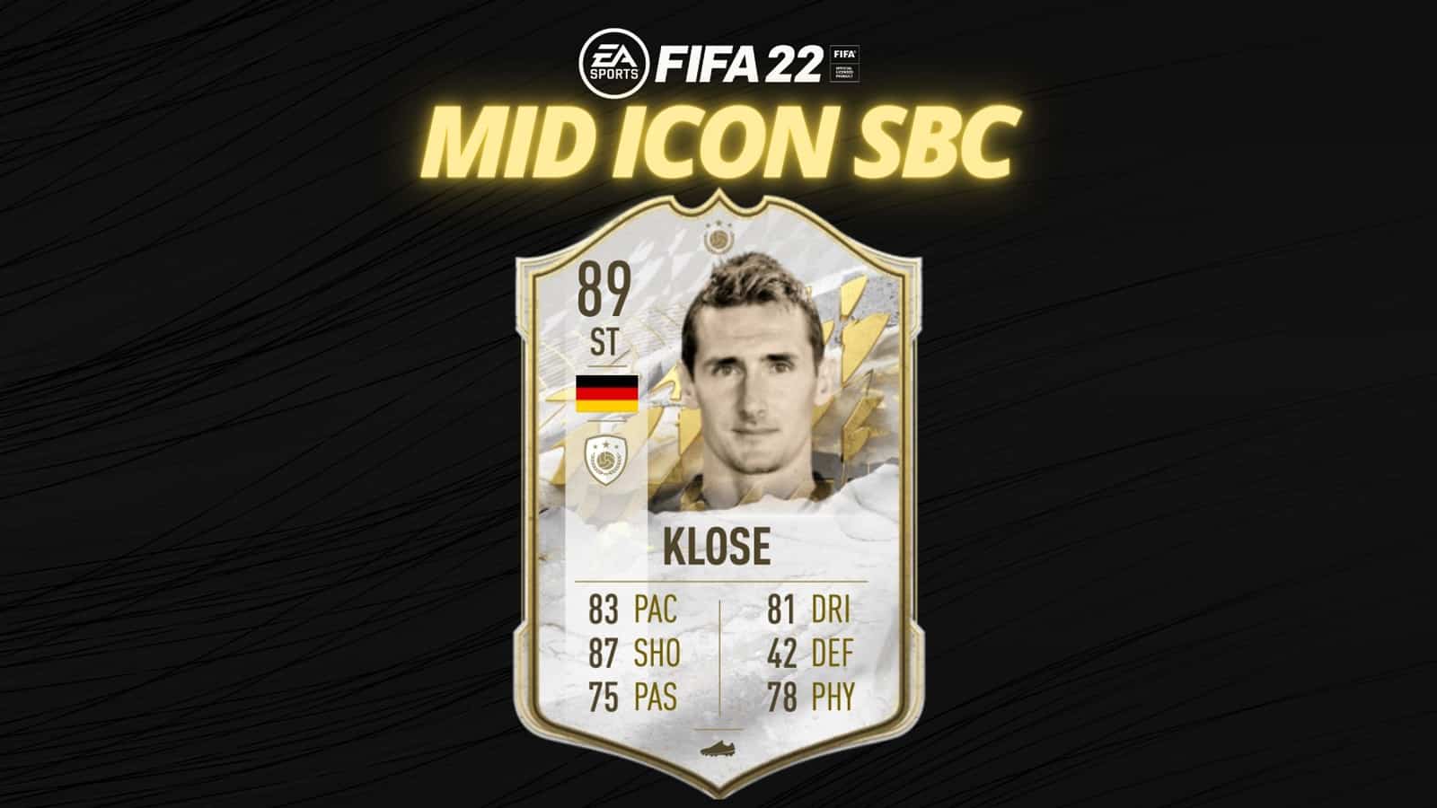 Miroslav Klose Mid Icon SBC