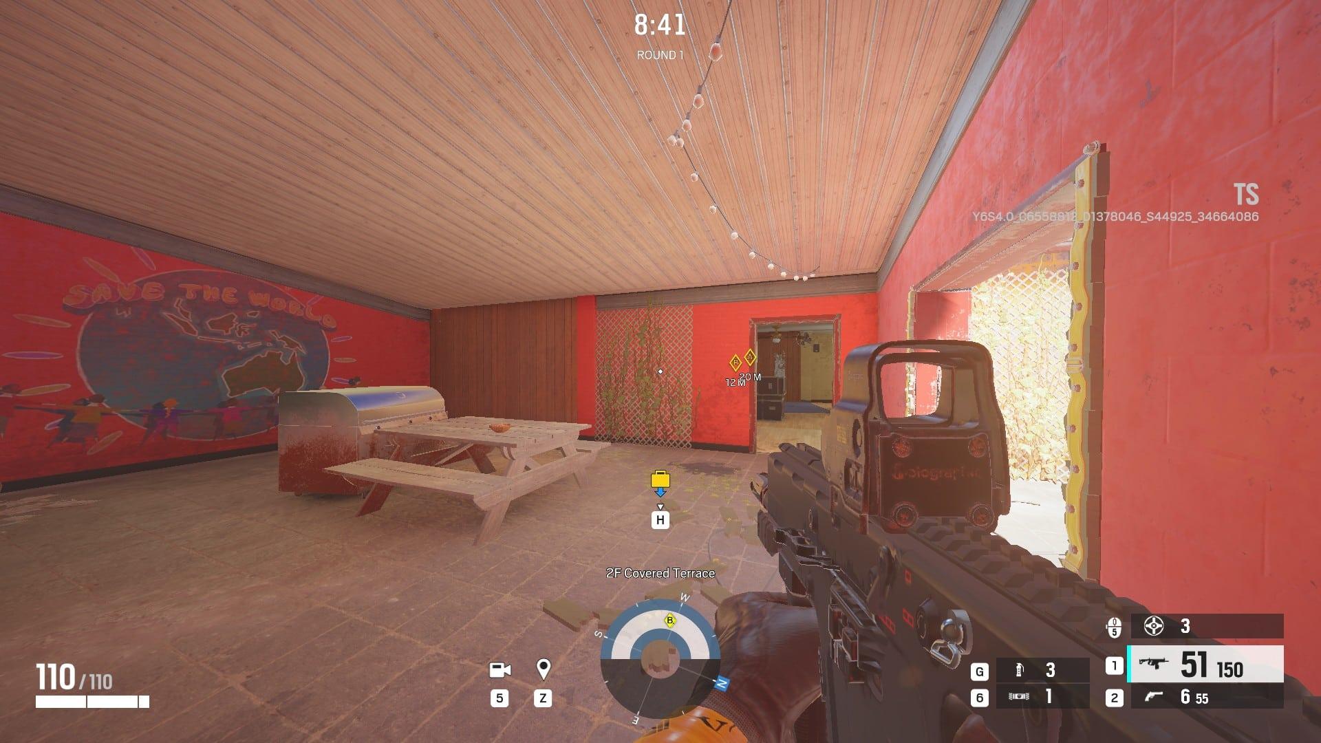 Rainbow Six Outback rework Covered Terrace room
