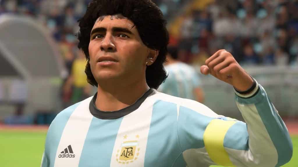 Diego Maradona in FIFA 18.