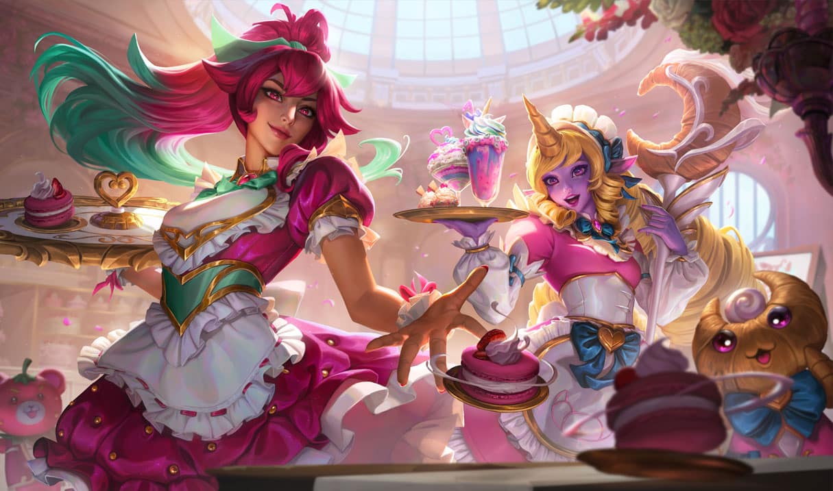 New Cafe Cuties League of Legends skins.