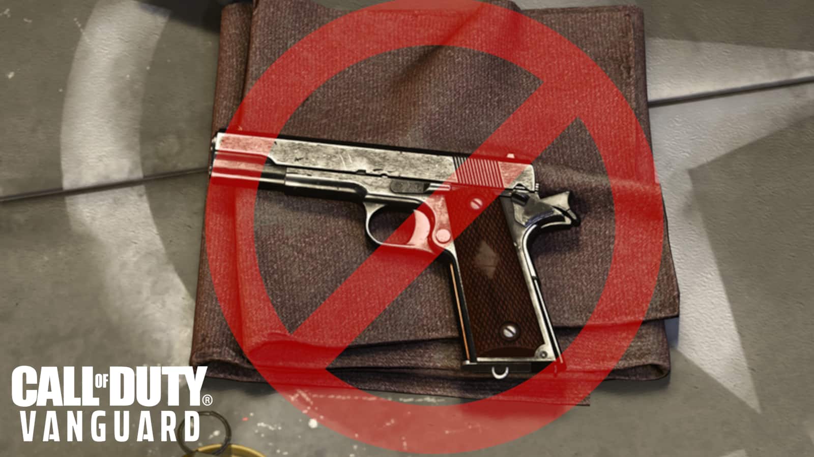 call of duty vanguard 1911 pistol loadout banned