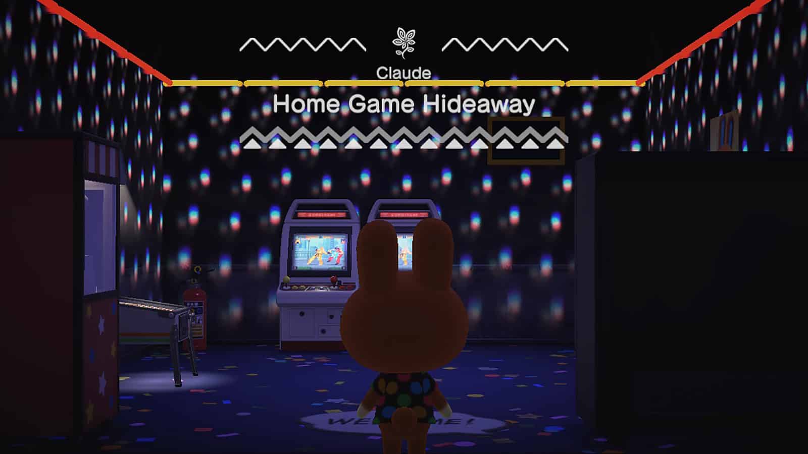 Claude's Home Game Hideaway room in Animal Crossing's Happy Home Paradise DLC