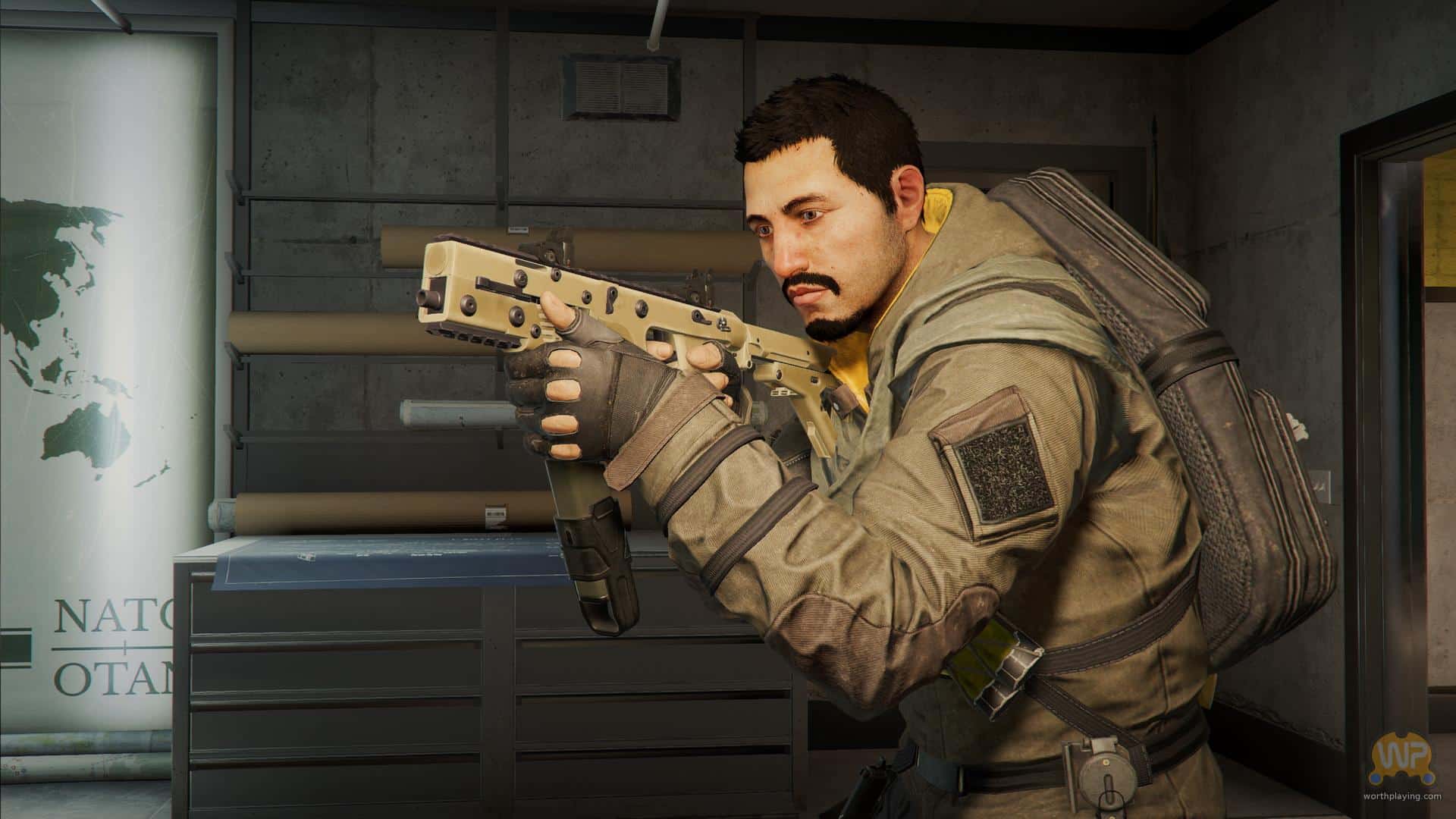 Goyo holding Vector SMG in Rainbow Six Siege