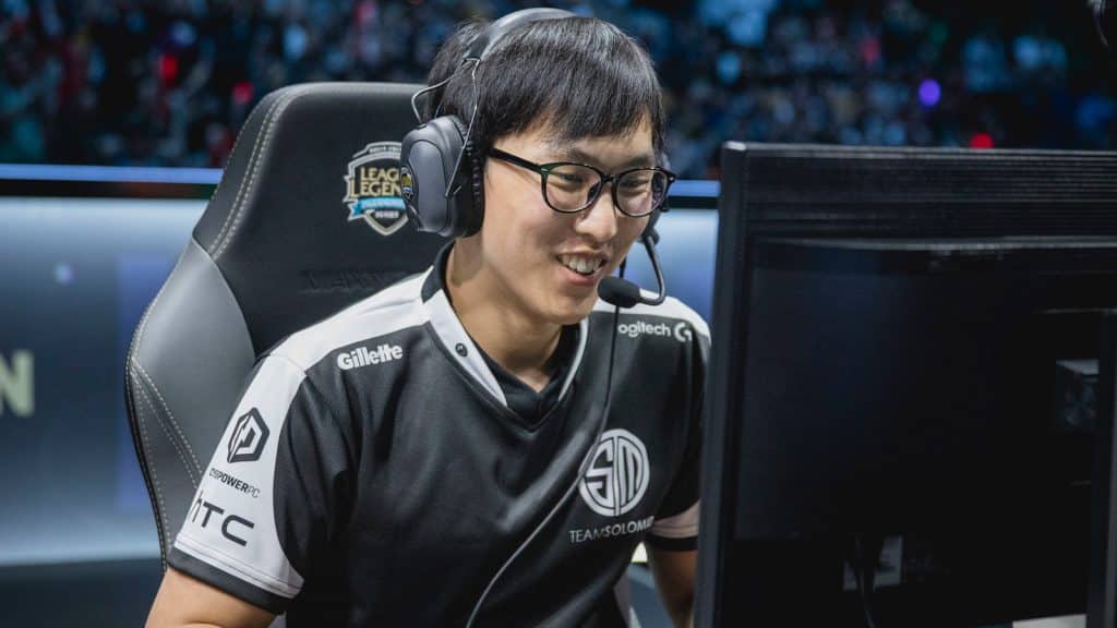 Doublelift playing for TSM in the LCS