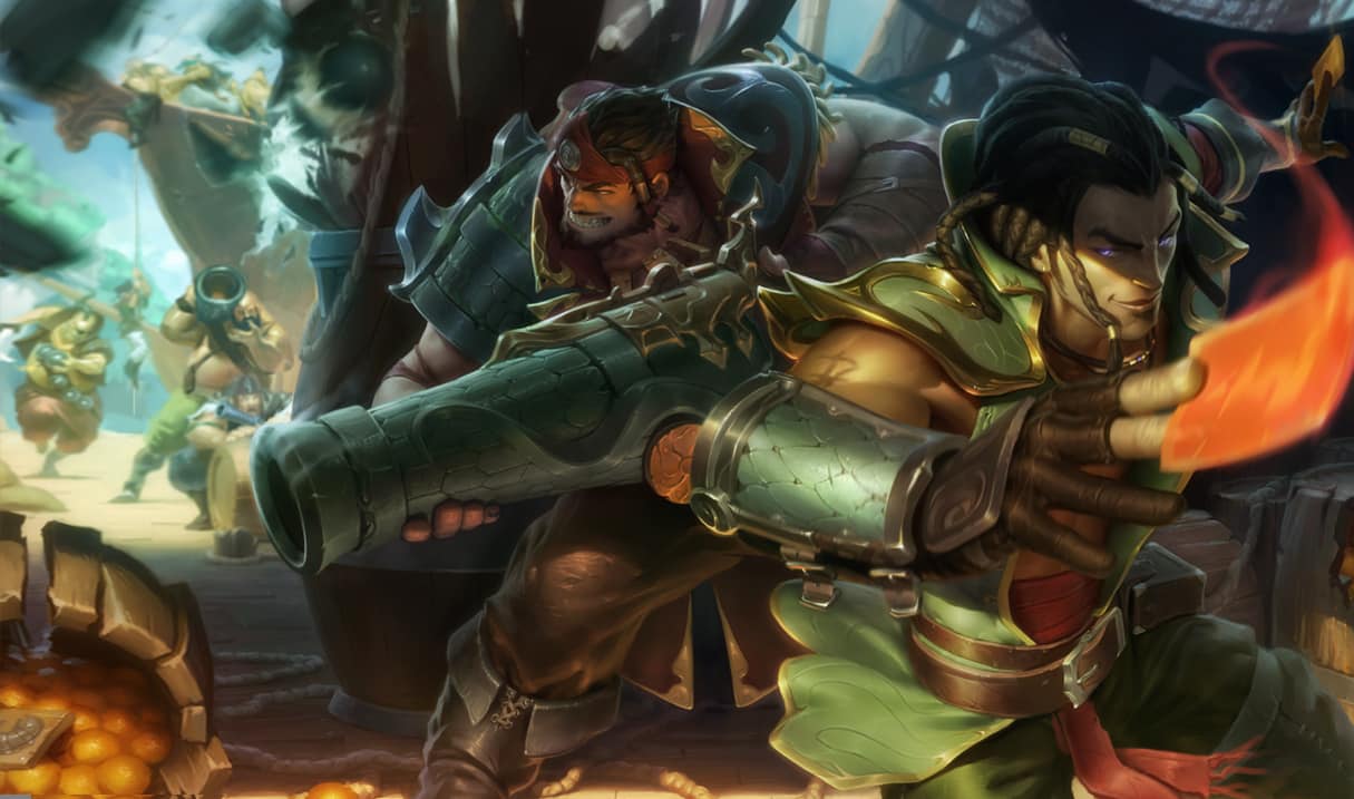 Cutthroat Graves and Cutthroat Twisted Fate in League of Legends