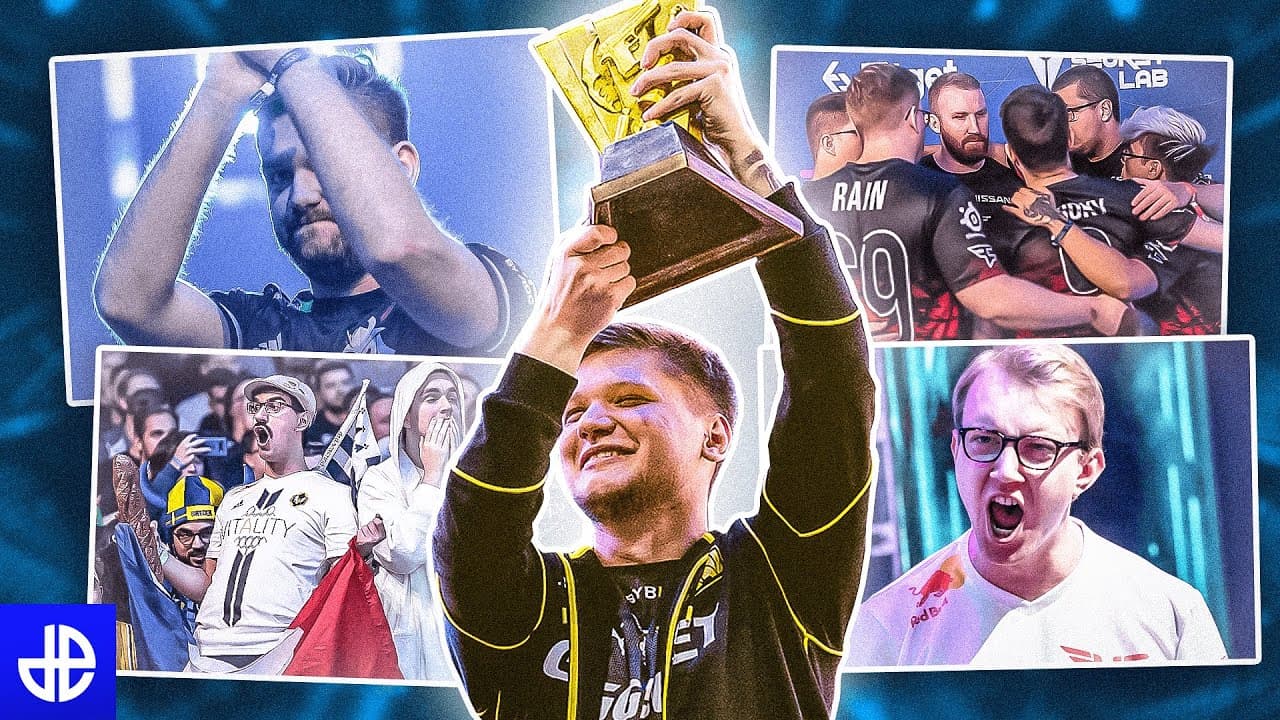 Photos from CSGO PGL Stockholm Major 2021 with s1mple lifting trophy