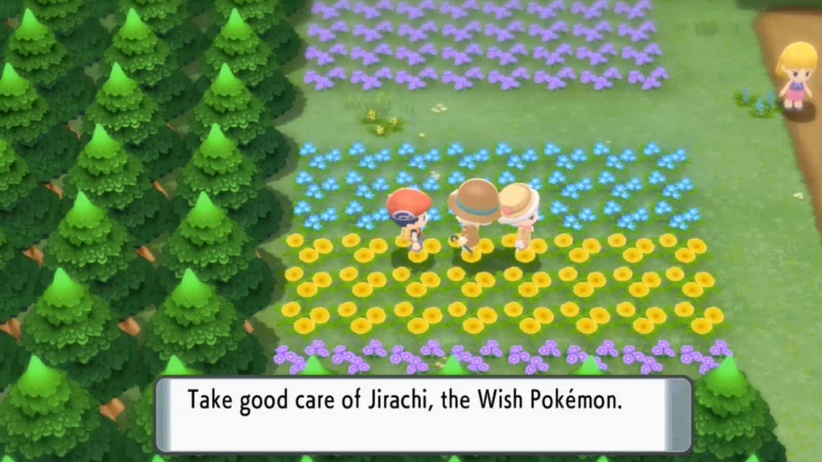 Pokemon Brilliant Diamond & Shining Pearl Jirachi Floaroma Town screenshot